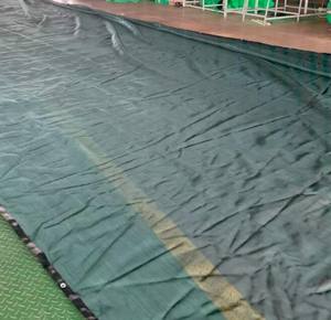 Paravent de jardin robuste vert en HDPE, portable, coupe-vent, pliable, <span class=keywords><strong>pour</strong></span> extérieur, mur ou porche, filet d'ombrage - Product Image 3