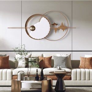 Cina classico stile paesaggio di <span class=keywords><strong>montagna</strong></span> 3D arte astratta Design Resort camera da letto mobili <span class=keywords><strong>per</strong></span> Hotel decorazione della parete <span class=keywords><strong>in</strong></span> metallo - Product Image 2