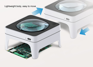 एलईडी डामर मैग्निफायर 3x आवर्धन K9 ऑप्टिकल लेंस के साथ तीन गियर की समायोज्य चमक - Product Image 3