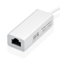 Tarjeta de Red USB 2.0 a Adaptador Convertidor Ethernet RJ45 de 10/100Mbps para Laptop/PC - Conexión Externa por Cable, en Stock