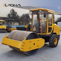 Mini rouleau compresseur statique compact de 8 tonnes de capacité petit compacteur machine vibrante de rouleau compresseur pour noyau de moteur de construction