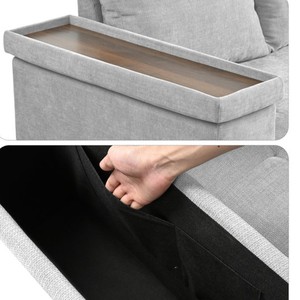 Sofá Cama Convertible en Cama con Espacio de Almacenamiento Extraíble, Sofá Esquinero en Forma de <span class=keywords><strong>L</strong></span> - Product Image 2