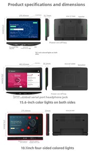 แท็บเล็ตแอนดรอยด์ระดับมืออาชีพขนาด 10.1 นิ้ว พร้อมหน้าจอสัมผัส LCD แบบ NFC POE และไฟ LED ติดผนังสำหรับห้องประชุม เทคโนโลยี IPS - Product Image 6