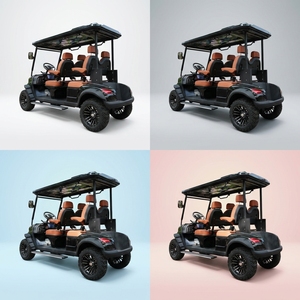 Carrito de Golf de Alta Gama para 6 Personas con Paneles Solares 72V 5kW, Certificado EEC, Aprobado por DOT, Diseño Atmosférico - Product Image 2