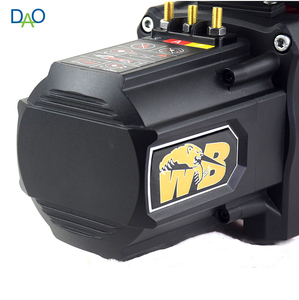 Treuil électrique haute vitesse 12000lbs 5.2 m/min tirant, double tension 12V/24V avec corde synthétique pour le sauvetage d'urgence - Product Image 2