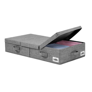 Under Bed Storage <b>Box</b> 50L <b>Foldable</b> Dustproof Clothes Organizer Rectangle Solid Color - Product Image 4