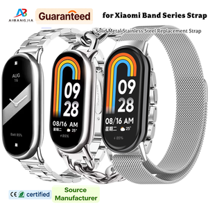 Correa de Acero Inoxidable Miband 10 9 8 para <span class=keywords><strong>Xiaomi</strong></span> Smart Band 10, Correa de Malla Milanesa para <span class=keywords><strong>Xiaomi</strong></span> Mi Band 9 8 - Product Image 1