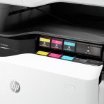 Mesin Fotokopi Berkualitas Tinggi yang Telah Direkondisi untuk Printer HP PageWide Managed Color MFP E77650-E77660 Dengan Ciss dan Chip Printer Berwarna