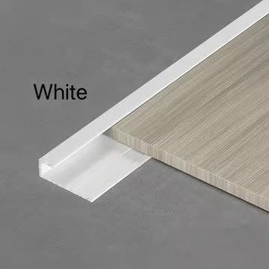 Современная алюминиевая молдинг-лента для стен, C-образная металлическая отделочная планка под дерево для квартир - Product Image 2