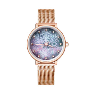 Montre pour femme, ciel étoilé, cadran dégradé, montre à quartz. - Product Image 6