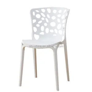 Uygun fiyatlı kolsuz beyaz istiflenebilir pp plastik sandalye oymak