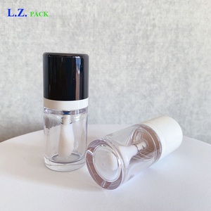 LZ Pack Newest Round 9ml Black White Big Wand Lipgloss <span class=keywords><strong>Tubes</strong></span> Chubby Custom Repulpant Lip Gloss <span class=keywords><strong>Tubes</strong></span> Packaging With Big Wand - Product Image 3