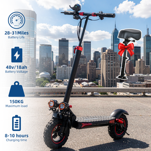 Foldable Scooter Dual Suspension Waterproof Fast 48V 18Ah Lithium Battery Range Motor Adult Use EScooter Adult - Product Image 1