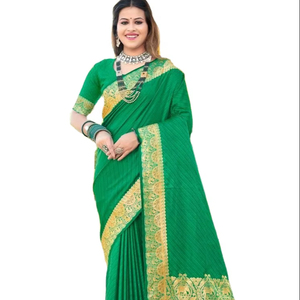 Recién lanzada colección de Sari de seda suave para mujer - Product Image 1