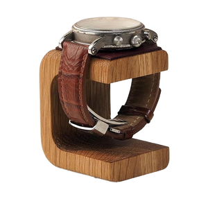 Wood <b>Crafts</b> Luxury Natural Pine Polished Vintage Watch Display Stand & Storage Rack with Custom Logo for Home Decor - Product Image 1
