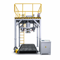 ±0,1-0,2% Genauigkeit Automatische Big-Bag-Abfüllmaschine mit Bandzuführung, pneumatischem Sackklemmsystem und Wiegesystem für Schüttgüter