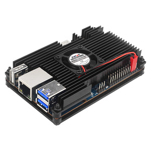 Boîtier de protection en alliage d'aluminium pour Orange Pi 5 avec ventilateur de refroidissement, boîtier métallique, accessoire SBC, vente chaude, fourniture d'usine - Product Image 5
