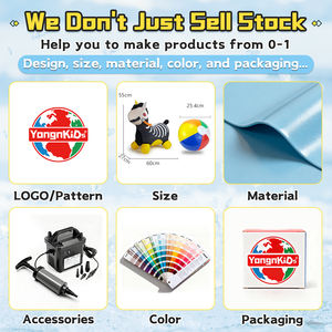 अनुकूलित बहु-रंग pvc कुत्ते घोड़े की सवारी जानवर कूद खिलौना pvc <span class=keywords><strong>inflatable</strong></span> कूद घोड़ा - Product Image 2