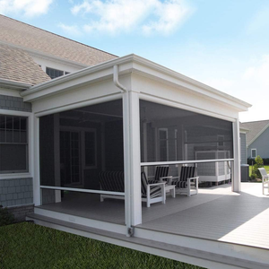 Sistema <span class=keywords><strong>de</strong></span> Persianas Enrollables con Canales Laterales Sellados, Control Motorizado, Impermeable, Integrado para Patio, Pérgola, Cafetería - Product Image 3