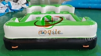 Tente de plate-forme gonflable commerciale Bana Aqua île d'eau flottante île de fête gonflable