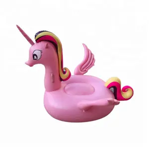 Licorne de grande taille flottante de luxe, arc-en-ciel, pour fête, matelas gonflable, île