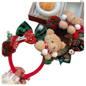 Diadema Navideña con Oso de Peluche, Accesorio para el Cabello, Estilo Dulce y Fresco, Decoración Unisex - Product Image 5