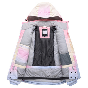<span class=keywords><strong>Manteau</strong></span> de snowboard de <span class=keywords><strong>ski</strong></span> en plein air Vestes de <span class=keywords><strong>ski</strong></span> de snowboard pour femmes avec poches zippées Veste de <span class=keywords><strong>ski</strong></span> coupe-vent en duvet - Product Image 3