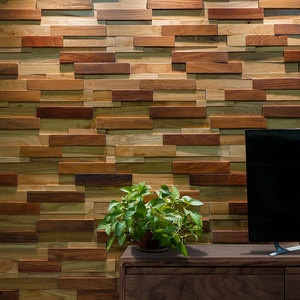 Paneles de Pared de Madera Maciza 3D Cumaru, Resistentes al Fuego y Duraderos, para Decoración de Paredes de TV en <span class=keywords><strong>Apartamentos</strong></span> y Villas Modernas - Product Image 3