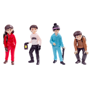 Pequeño 3D Adventure Mountaineer decoración del hogar figura personas niño niña pareja escultura estatuilla miniatura chico juguete fabricantes - Product Image 4