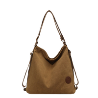 DICHOS sac fourre-tout en toile haute capacité couleur unie épaule nouveau Style pliant personnalisé fermeture éclair populaire réutilisable Texture en gros