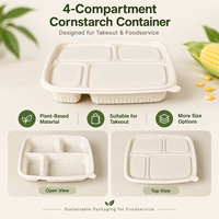 Bentobox 2 3 4 5 6 compartimenten, rechtstreeks van de fabriek, lunchbox voor catering, schoolmaaltijden en picknick