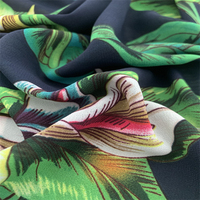 Tissu en polyester 75D imprimé en mousseline de soie, finition douce et chute élégante, vente en gros de matériaux métalliques