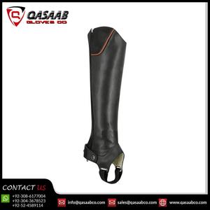 Medias chapas de cuero transpirable para motocicleta, accesorios ecuestres para montar a caballo inglés, accesorios ecuestres para montar a caballo - Product Image 2