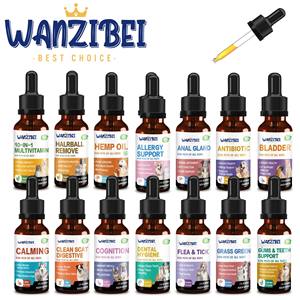 OEM ナチュラルドッグ＆キャット抗生物質ドロップ 感染症、咳、かゆみ、尿路感染症、免疫のための全年齢ペット感染症治療サプリメント - Product Image 6