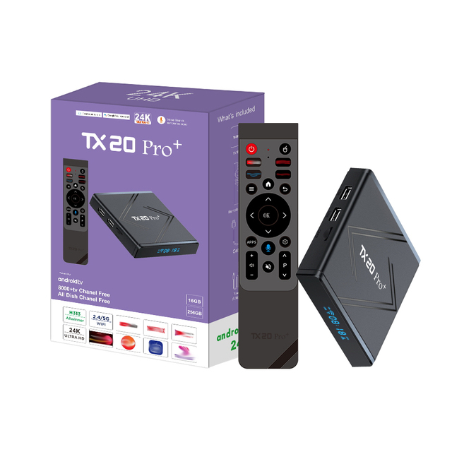 Ultra Digital TX20 PRO+ Android TV Box with Allwinner H313, Dual-Band WiFi, Voice Remote for Bangladesh