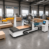 Machine de découpe CNC ATC 1325 pour la fabrication de meubles industriels, robotisée avec chargement et étiquetage, idéale pour les petites ateliers