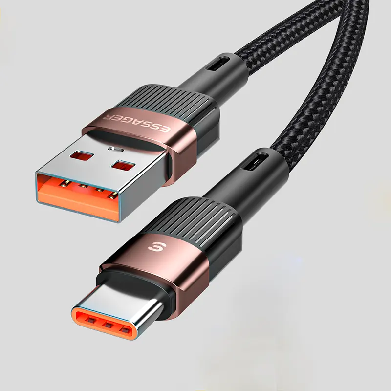 ESSAGER 2022 Star 6A Type C Cable Fast Charging 1M 2M 3M 66W Fully Compatible Cable Type C