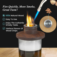 Ensemble de fumeur de Cocktail de qualité supérieure, pierres de whisky, glaçons, cuisine, Bar, infuseur, Kit de fumeur de Cocktail avec torche pour boire