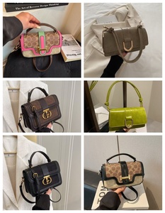 Online Wholesale Retro <b>Small</b> Square Crossbody Bag PU <b>Leather</b> Flap <b>Purse</b> Waterproof 1L Capacity Polyester Lining Shoulder Handbag - Product Image 6