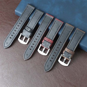 Correas de Reloj Inteligente de Cuero Hechas a Mano y Personalizadas, Ajustables, Impermeables, de 20 mm, Aspecto Lujoso y Moderno, Precio Bajo al por Mayor - Product Image 3