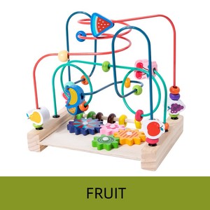 Factory Supply Hot Selling Baby Wooden Beads Maze Roller <strong>Ccoaster</strong> Game Montessori Educational Slide Bead Learning Toys for Kids - Product Image 6