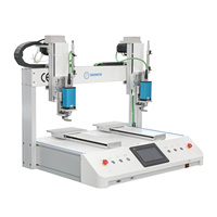 Máquina Atornilladora Automática de 5 Ejes Directa de Fábrica, Doble Estación, con Control de Torque para Ensamblaje Electrónico