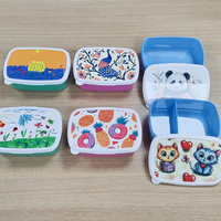 Boîte à lunch en plastique pour enfants Topjlh, vente en gros, qualité alimentaire, durable et personnalisable, compatible avec le transfert thermique, repas scolaire