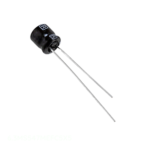 Condensador Original de Aluminio con Orificio Pasante, 47UF 20% 6.3V RADIAL TH 47 uF 6.3MS547MEFC5X5 - Product Image 1