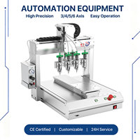 Machine de distribution automatique de colle bi-composante de haute précision à vis multi-axes pour bureau