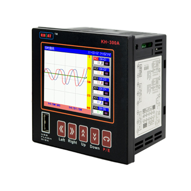 Customizable 7 Inch Color Multi-channel 6 Thermocouple Input Channels Paperless Recorder Paperless Chart Recorder