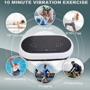 Potente máquina de placa de vibración ultrafina nuevo uso doméstico vibratorio ejercicio deporte máquina electromagnético vibrador Cuerpo Adelgazante - Product Image 4