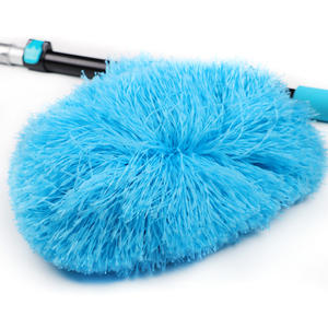 Balai à poussière extensible avec tête en microfibre moelleuse, manche télescopique noir réglable, <span class=keywords><strong>pour</strong></span> nettoyer les toiles d'araignées, poignée confortable - Product Image 2