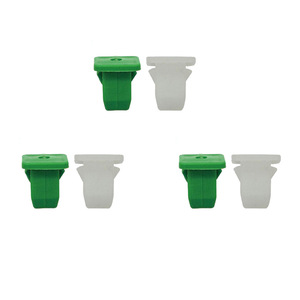 Vis de fixation rapide pour pare-chocs de voiture K32 en plastique, écrou à filetage rapide, vert et blanc - Product Image 3