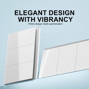 3 Gang 1 cách đẩy on/off tường chuyển đổi ánh sáng 118 PC Glass Bảng điều chỉnh chúng tôi BR IL venezuela ánh sáng tiêu chuẩn interruptor - Product Image 5
